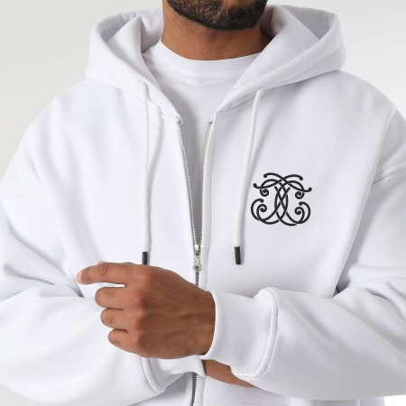 Final Club - Sudadera con cremallera Embleme Back White