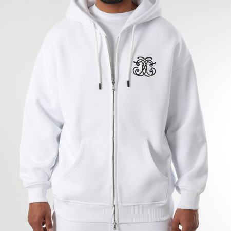 Final Club - Sudadera con cremallera Embleme Back White