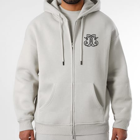 Final Club - Sudadera con cremallera Embleme Back Grey