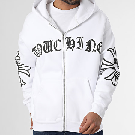 Classic Series - Sweat Zippé Capuche Blanc