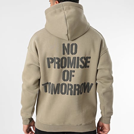 Ikao - Sweat Capuche Vert Kaki Clair