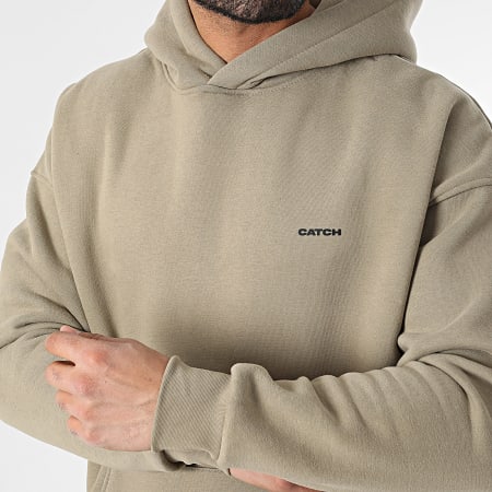 Ikao - Sweat Capuche Vert Kaki Clair