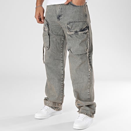 Ikao - Pantalones Cargo Beige