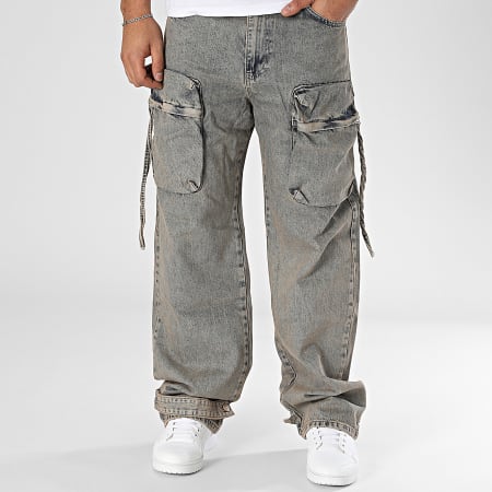 Ikao - Pantalones Cargo Beige