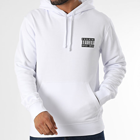 Parental Advisory - Felpa con cappuccio Rosa Bianco