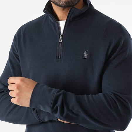 Polo Ralph Lauren - Original Player Zipped Neck Sweat Navy Blue