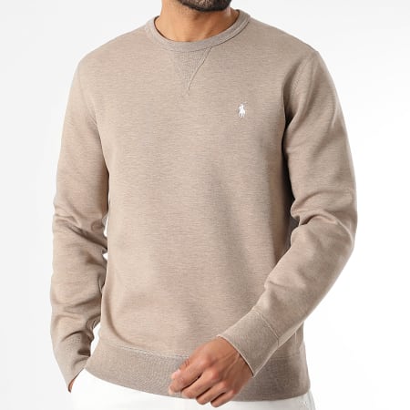Polo Ralph Lauren - Original Player Sudadera con cuello redondo Beige oscuro combinado