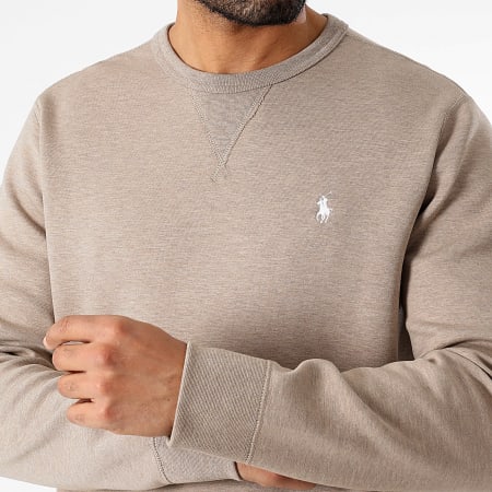 Polo Ralph Lauren - Original Player Sudadera con cuello redondo Beige oscuro combinado