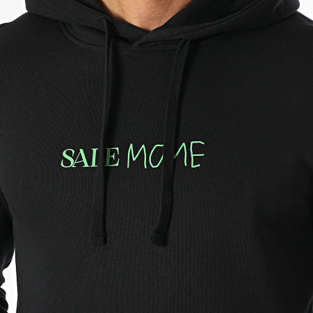 Venta de sudaderas con capucha Negro Manzana Verde
