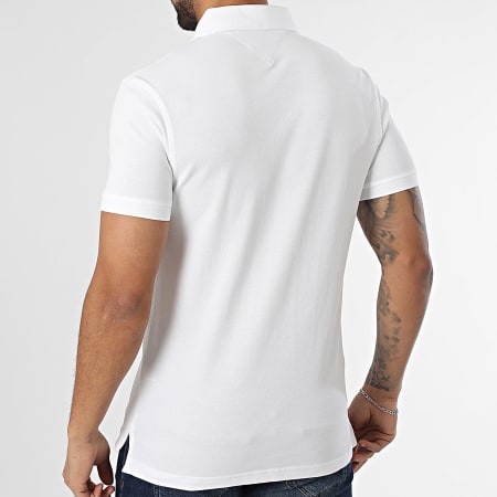 Tommy Hilfiger - Polo Manches Courtes Slim Core 1985 6882 Blanc