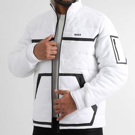 BOSS - Snoozy Polar Fleece Jacket 50523708 White - Ryses