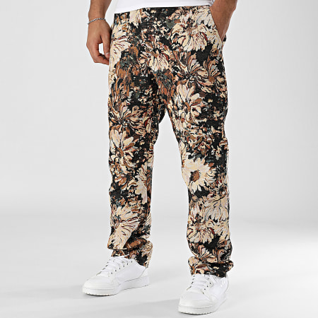 Frilivin - Pantalon Regular Fit Beige Noir