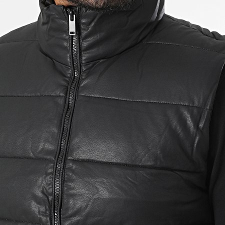 Frilivin - Abrigo negro sin mangas