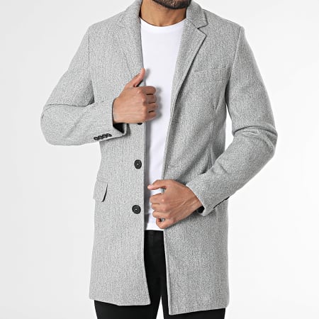 Frilivin - Manteau Gris Chiné