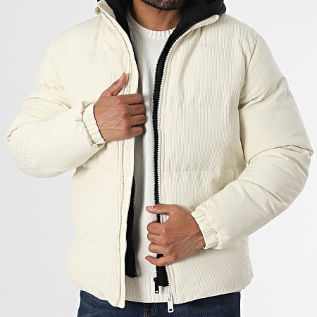 KZR - Doudoune Capuche Beige