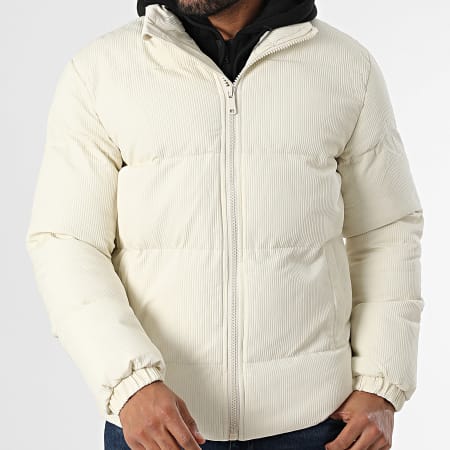 KZR - Doudoune Capuche Beige