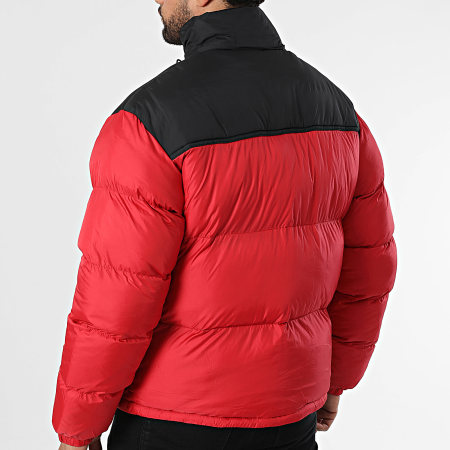 KZR - Doudoune Capuche Rouge Noir