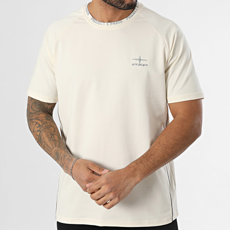 Project X Paris - Tee Shirt 2510181 Beige Réfléchissant