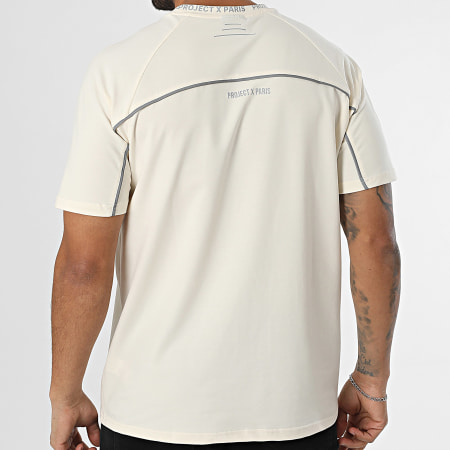 Project X Paris - Tee Shirt 2510181 Beige Réfléchissant