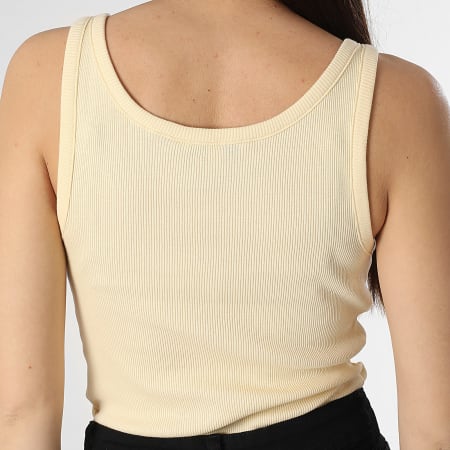 Tommy Jeans - Débardeur Slim Femme Button 9492 Jaune