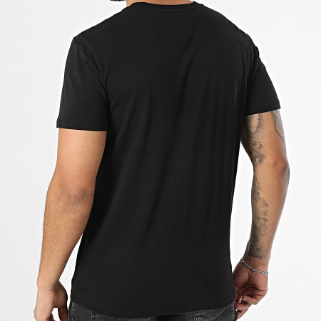 Tommy Jeans - Tee Shirt Slim Linear Chest 1188 Noir