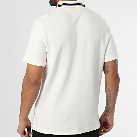 Tommy Jeans - Polo Manches Courtes Tjm Tipped Logo 0225 Beige Clair