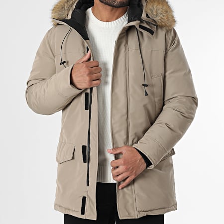 Frilivin - Parka Capuche Fourrure Beige