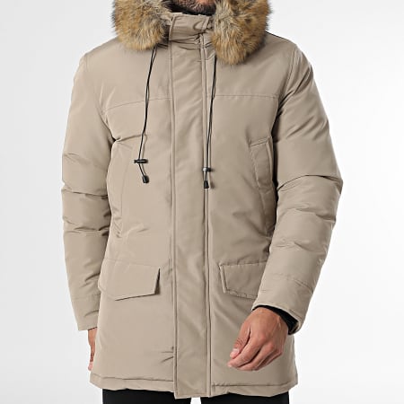 Frilivin - Parka Capuche Fourrure Beige