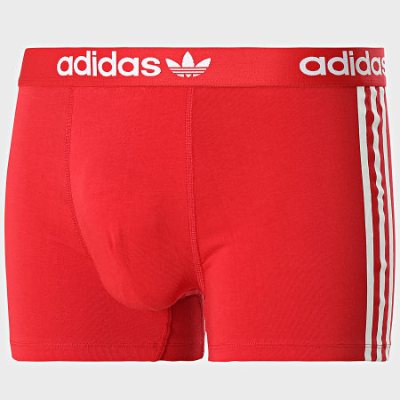Adidas Originals - Lot De 3 Boxers JJ6426 Rouge Beige Bleu Marine Foncé