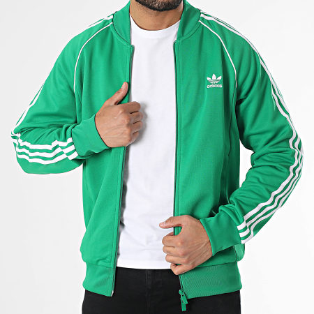 Adidas Originals - IK3514 Sudadera con cremallera Verde