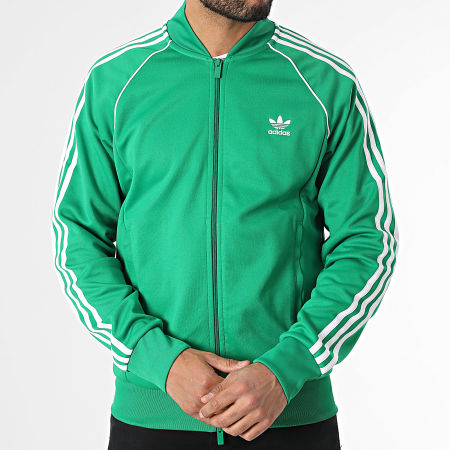 Adidas Originals - IK3514 Sudadera con cremallera Verde