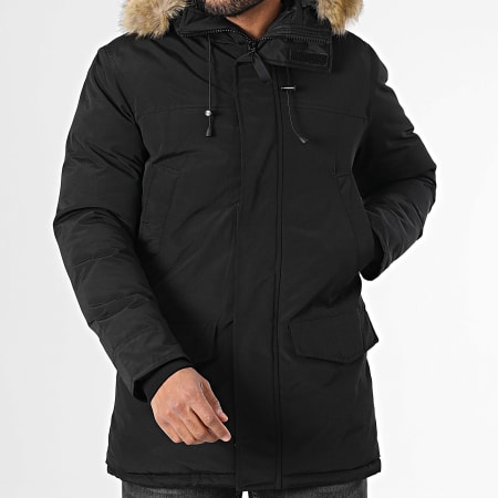 Frilivin - Parka Capuche Fourrure Noir