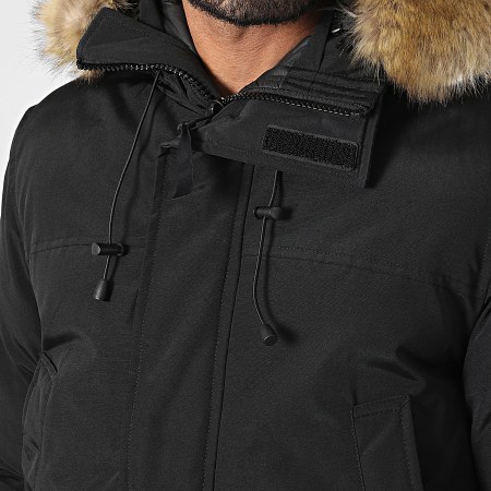 Frilivin - Parka Capuche Fourrure Noir