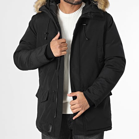 Frilivin - Parka Capuche Fourrure Noir