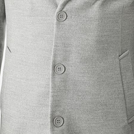 Mackten - Manteau Gris Chiné