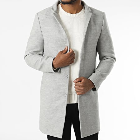Mackten - Manteau Gris Chiné
