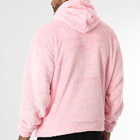 Sweat Capuche Polaire Weird Fish Femme – Rose Foncé/blanc, 1/4 Zip, Taille UK 12