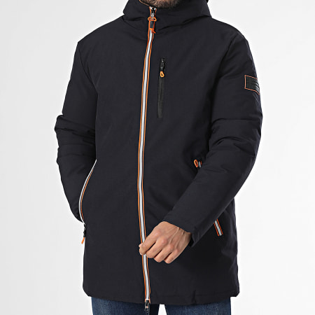 Geographical Norway - Parka con capucha Cassim Azul marino