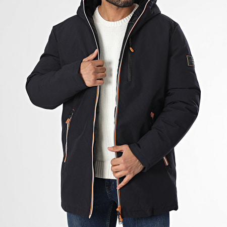 Geographical Norway - Parka con capucha Cassim Azul marino