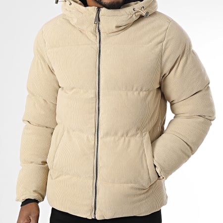KZR - Doudoune Capuche Beige