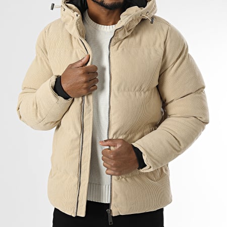 KZR - Doudoune Capuche Beige