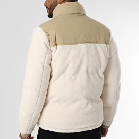 KZR - Doudoune Polaire Capuche Beige