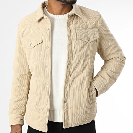 KZR - Veste Velours Côtelé Beige