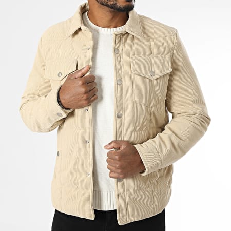 KZR - Veste Velours Côtelé Beige