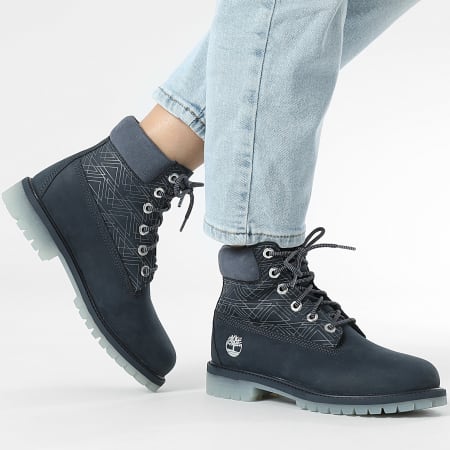 Timberland - Boots Femme 6 In Lace Waterproof A6BET Navy Nubuck