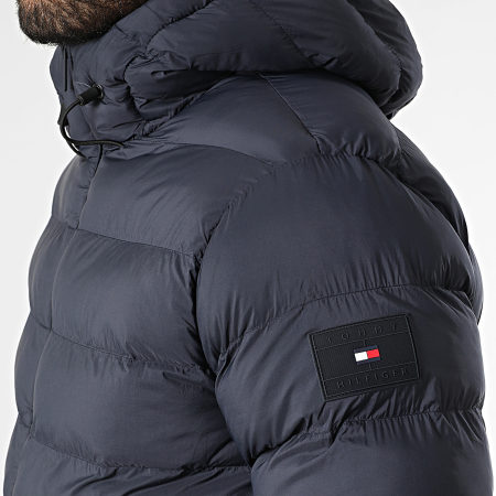 Tommy Hilfiger - Doudoune Capuche Mid Weight 7257 Bleu Marine