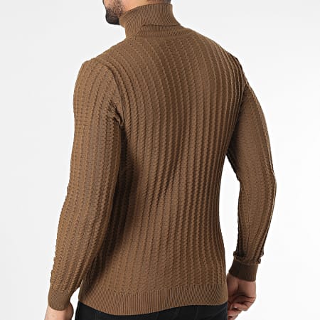 Armita - Jersey marrón con cuello vuelto