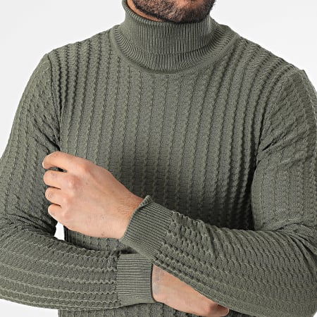 Armita - Jersey de cuello alto verde caqui
