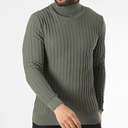 Armita - Jersey de cuello alto verde caqui
