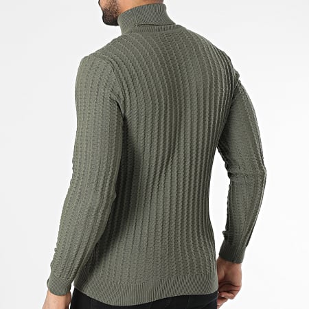 Armita - Jersey de cuello alto verde caqui